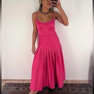 THE GREAT. Petticoat dress in Fuchsia size L